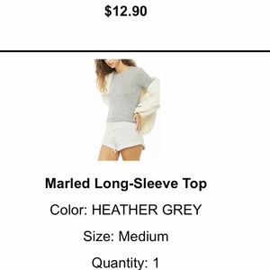 Marlee gray long sleeve